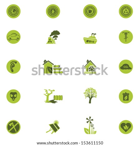 Eco icon set