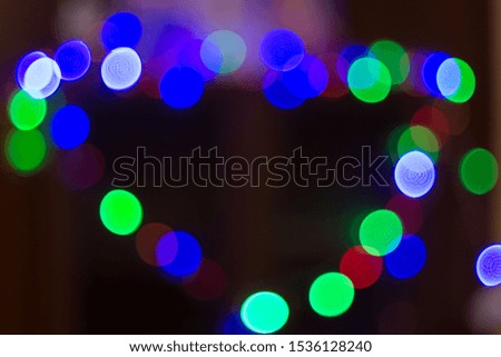 beautiful round bokeh. color background.