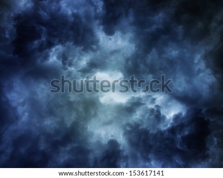 Background of dark clouds before a thunder-storm Royalty-Free Stock Photo #153617141