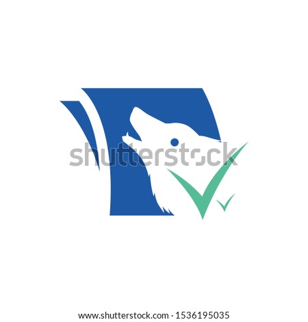 Strong Wolf Logo Design Vector Template Fully editable vector illustration of a wolf logo Alpha Wolf Book Educational Logo