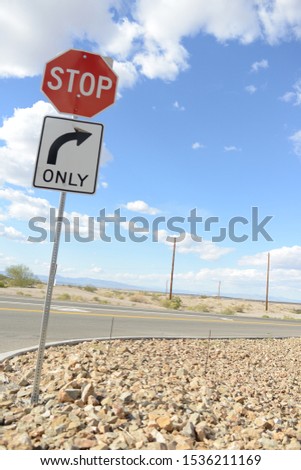 Nevada Highway One Side Sign