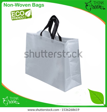 100% Recyclable Non Woven Fabric Shopping Bags Eco Friendly 