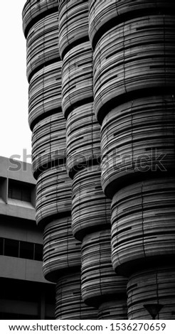 A picture capture nice angle in black & white/ architecture/ Building