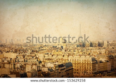 beautiful Parisian view - with space for text or image