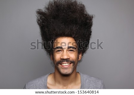 funky hair man