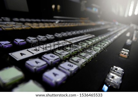 Equipment for supporting TV production, sound and light control