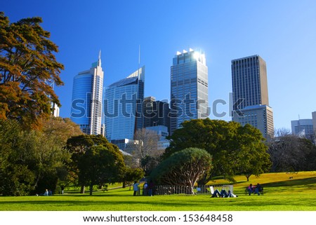 The city of Sydney in Australia