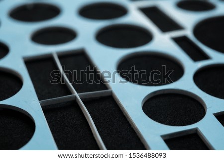 abstract geometric shapes on black background