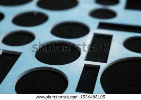 abstract geometric shapes on black background