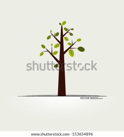 Abstract tree. Vector illustration.