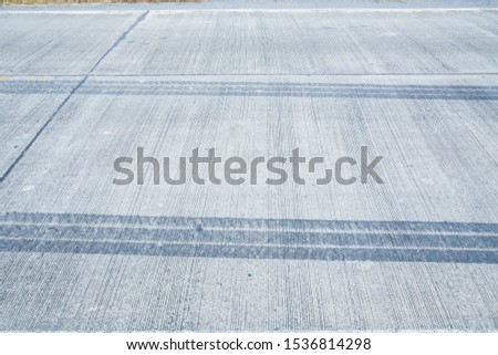 wheel tracks on the road