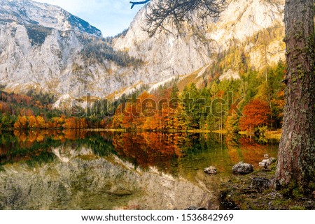 Langbathseen Lake on Austria Monuntains