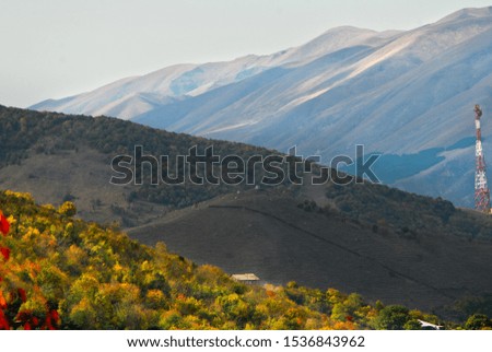 beautiful autumn landscape in Armenia.