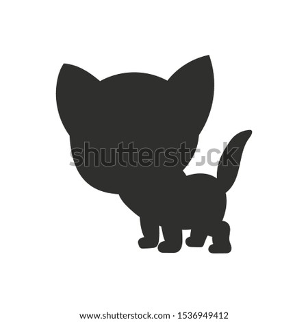 Black silhouette. Vector illustration isolated on white background. Design element. Template for your design, books, stickers, posters, cards, clothes.