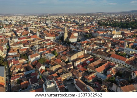 Romania Cluj cityscape drone photos