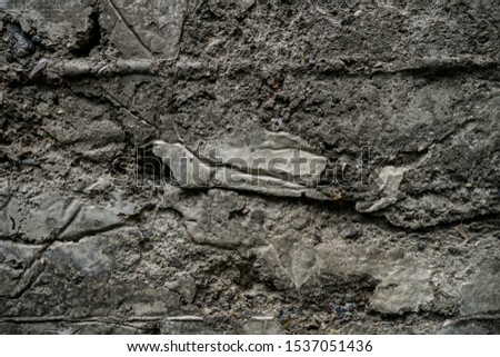 Texture of uneven old concrete slab. Background image macro photo of concrete