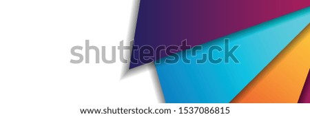 set banner background template with modern shape free vector art