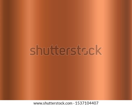 Copper foil texture background. Vector golden shine metallic gradient template. Copper antique color for border, frame, ribbon design.
 Royalty-Free Stock Photo #1537104407