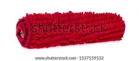 Fiber floor worm mat isolated on a white background