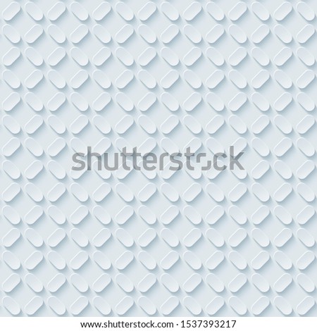 White paper with 3D effect. Abstract seamless pattern. Vector EPS10.
