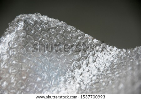 Background of Air bubble wrap foil 