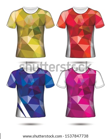 Set of soccer or football jersey template t-shirt style, Design your football club vector illustration