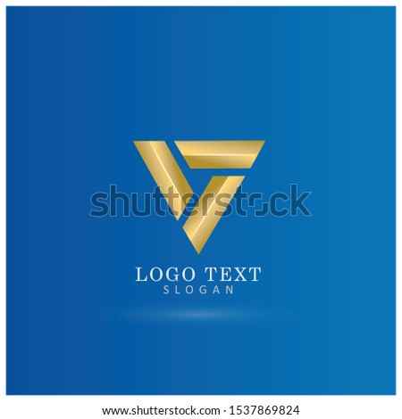 Arrow & Triangle Logo. Vector & Icon Vector Template.