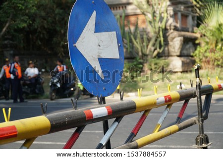 Go left. sign board that shows direction to the left
