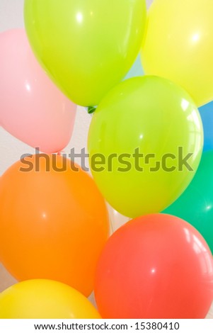 Different color balloons