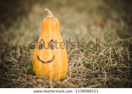 Happy Halloween cute pumpkin drawing 