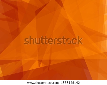 Light orange background with translucent shapes of different shapes. Abstract backdrop for layouts, for various purposes. Geometric texture. Dynamic, modern style. Mosaic, stained glass pattern. 