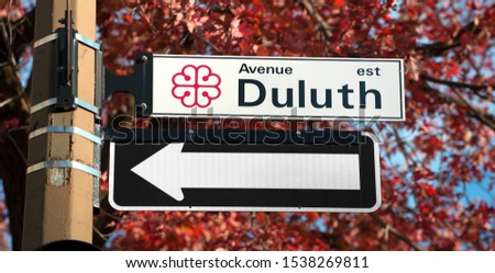 Famous Duluth street in Montreal Canada
