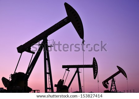 Oil drilling rig, tanghai county of hebei province oil fields in China  