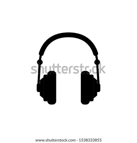 headphone logo icon vector illustration