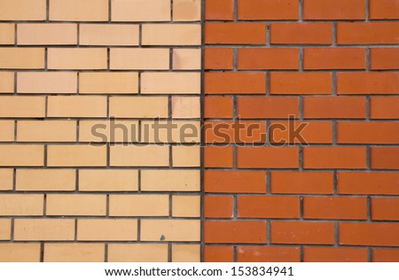 background of a new brick wall