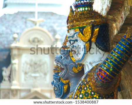 Temple Statue Thailand Wat March 2011 