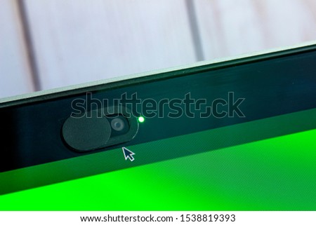 Camera privacy cover slide, webcam cover for laptop with a green screen