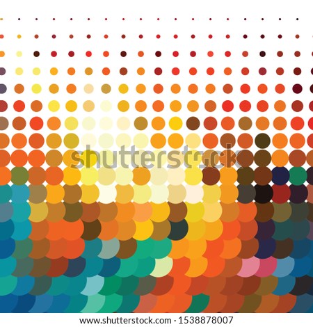 Geometric colorful vector background. Abstract halftone illustration pattern. Vintage texture