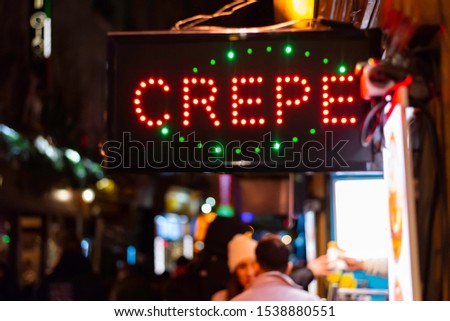Crepe establishment in Paris, France