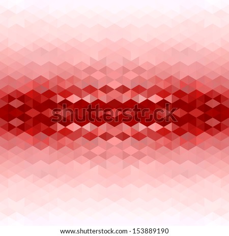 Abstract Red Triangle Geometrical Background. Pattern of Geometric Shapes. Colorful Mosaic Banner. Vector Illustration