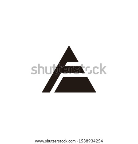 af letter vector logo design
