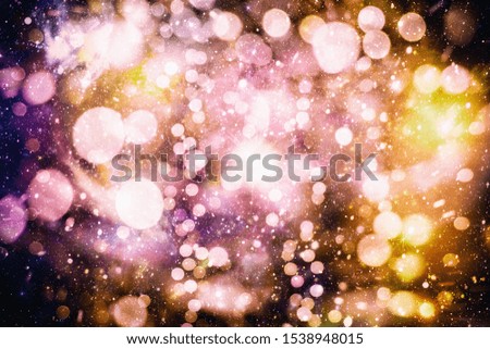 Festive Christmas background. Elegant abstract background with lights and stars