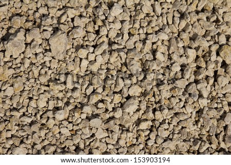 background of white gravel stones