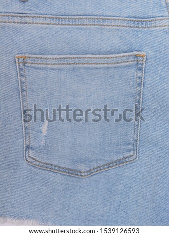 closeup of a back pocket texture