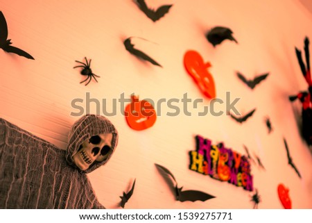 Background image of the decoration of the Halloween festival