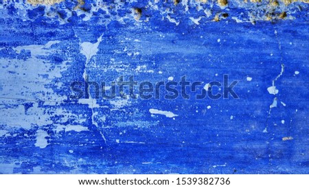 Dark vivid blue paint background
