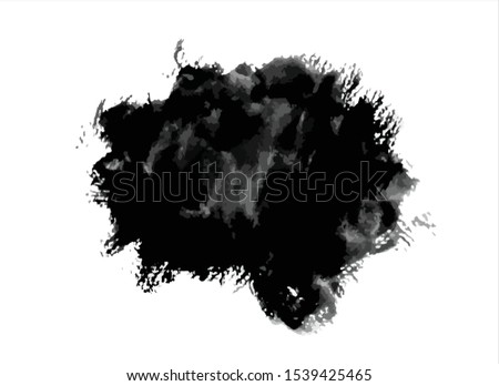 texture black ink paint stroke background vector