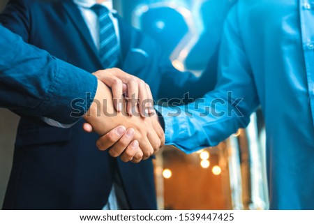 Business team work join hands together. group people hands were collaboration to trust in business.