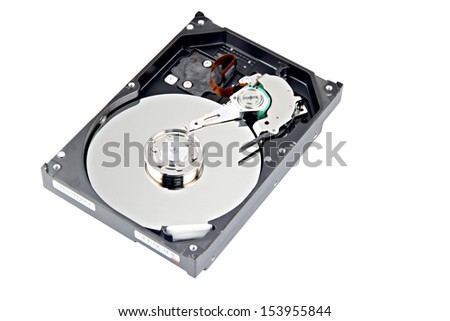 The open Hard disk and focus picture in Disk storage.