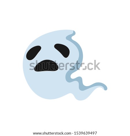 Halloween White Ghost icon minimal 